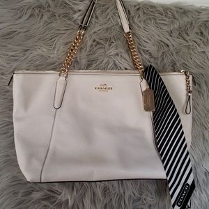 Coach Ivory Tote Bag